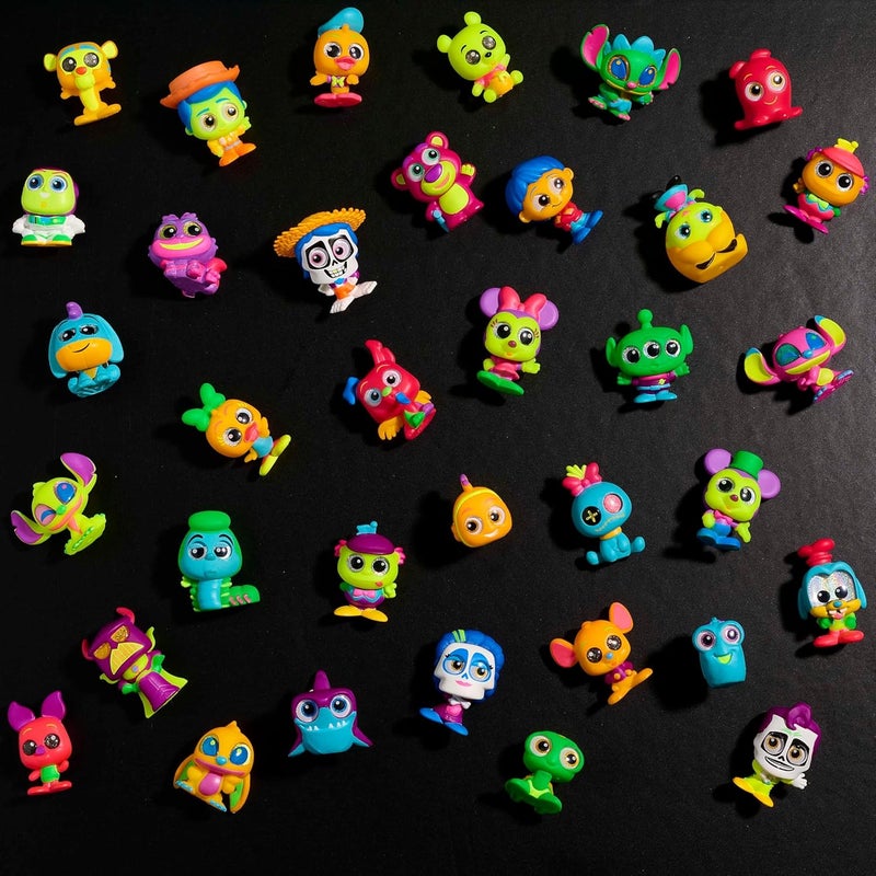 Disney Just Play Disney Doorables Neon Glow Peek Figures, 5 Special Edition 1.5-inch Collectible Figurines, Kids Toys for Ages 5 Up - Image 2